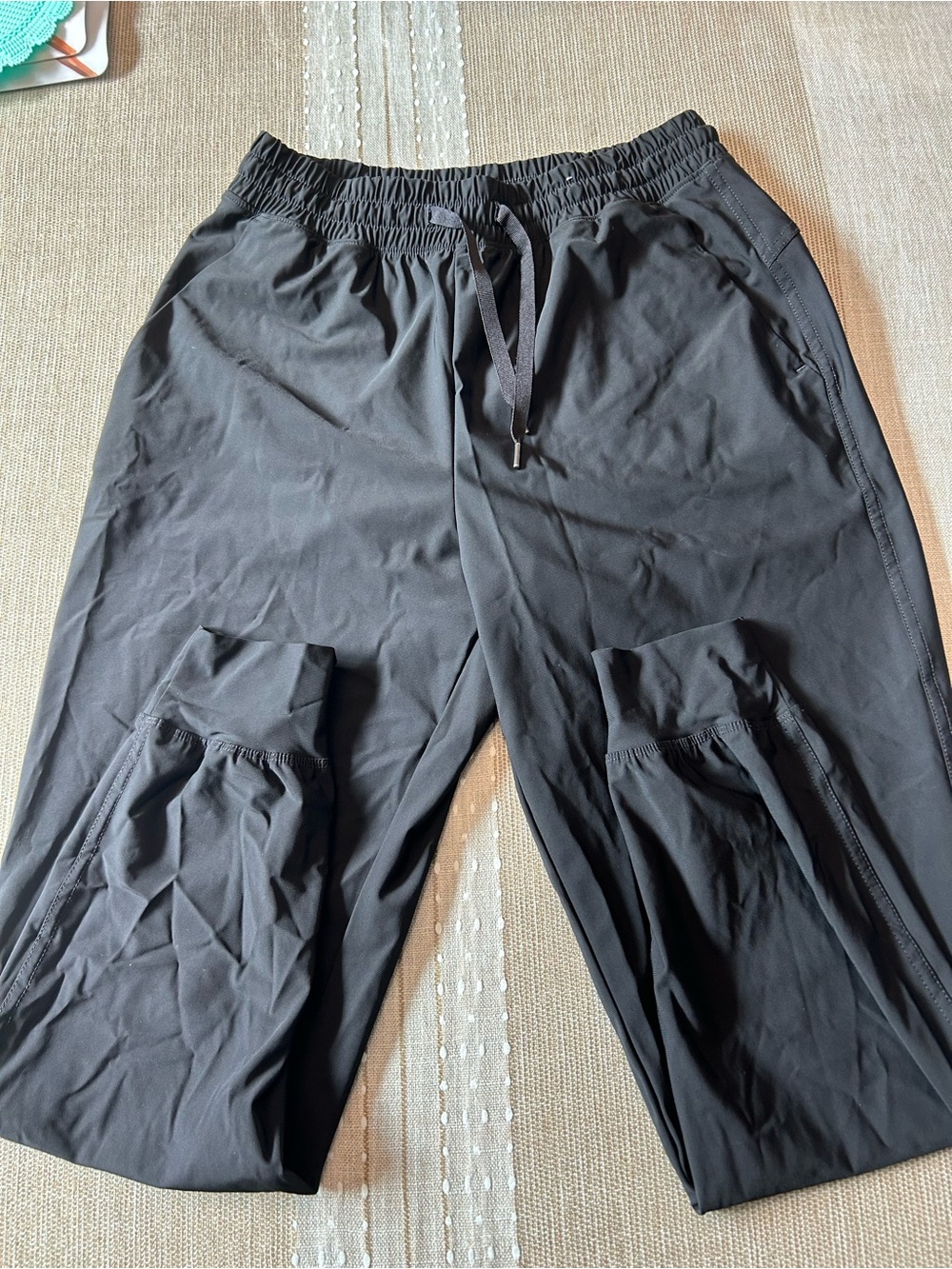 Old Navy Black Elastic Waist Track Joggers